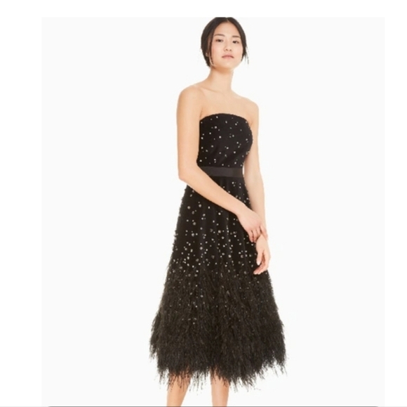 kate spade Dresses & Skirts - Kate spade Samala Black dress strapless gown for cocktail